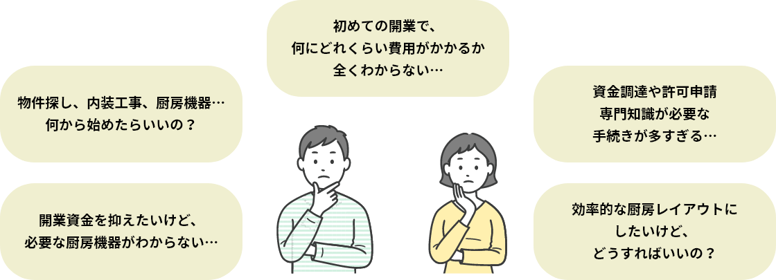 初めての開業で、何にどれくらい費用がかかるか全くわからない…